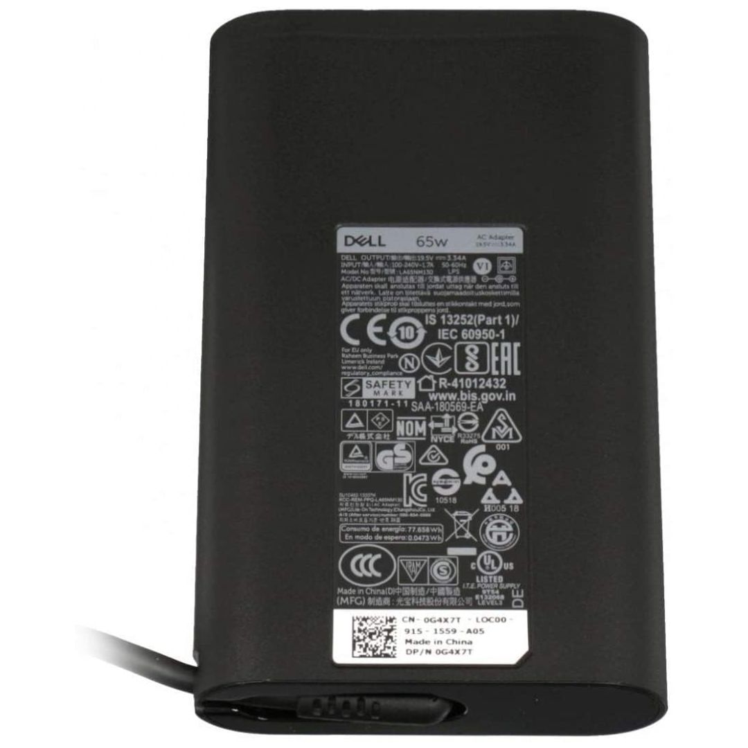 Dell Original 65W Laptop Charger 7.4mm Big Pin