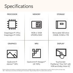 Microsoft Surface Laptop 7 13 inch Touchscreen Laptop